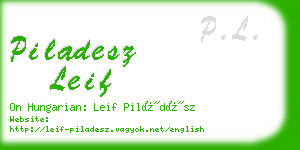 piladesz leif business card